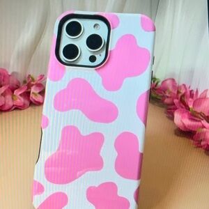 Case-Mate Pink and White Patterned Phone Case
